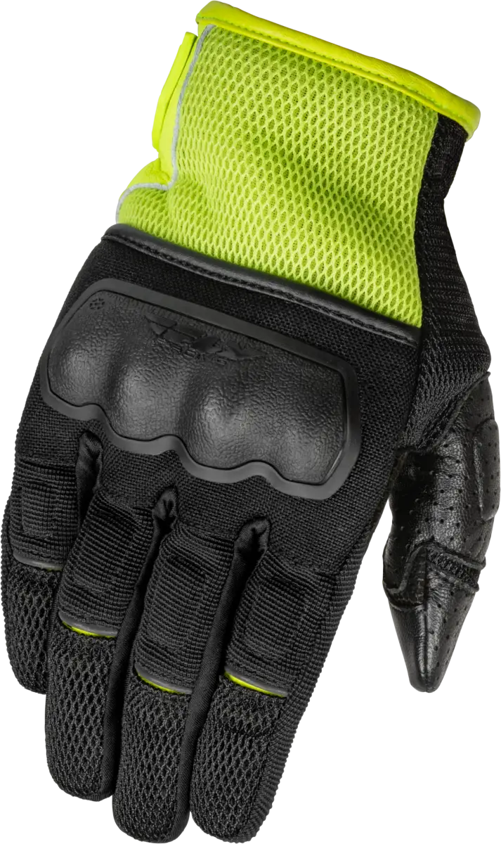 FLY RACING Coolpro Force Gloves Black/Hi Vis 3x