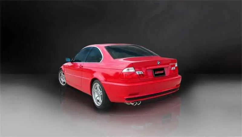 Corsa 01-06 BMW 325i/ci Convertible E46 Polished Sport Axle-Back Exhaust 