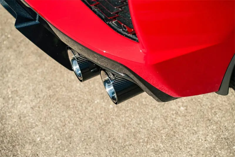 Corsa 20-23 Chevrolet Corvette C8 RWD 4.5in Carbon Fiber Polished Tip Kit (For Corsa Exhaust Only) - 21109CF
