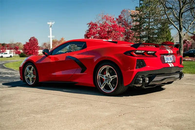 Corsa 20-23 Chevrolet Corvette C8 RWD 4.5in Carbon Fiber Polished Tip Kit (For Corsa Exhaust Only) - 21109CF