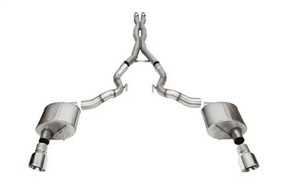 Corsa 2024 Ford Mustang GT Conv. Xtreme CatBack Ex. Sys. 3.0in Dual Rear Exit w/4.5in Pro Series Tip - Exhaust
