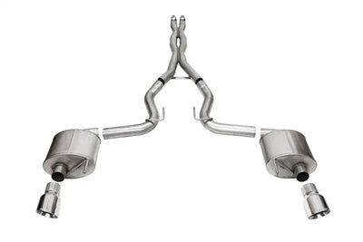 Corsa 3in dual rear exit exhaust with 4.5in Pro Series tips
