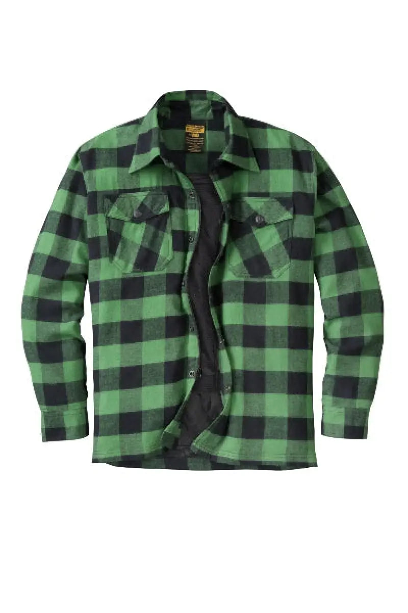 Covert Moto Flannel Green/Black Sm