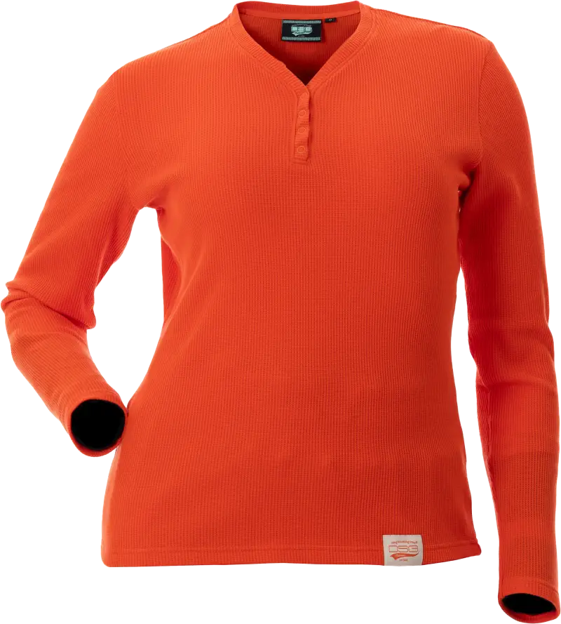 Cozy Waffle Shirt Poppy 3x