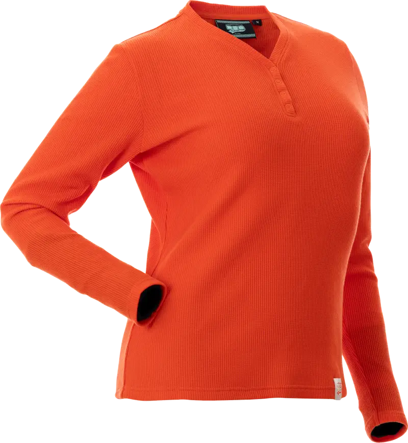 Cozy Waffle Shirt Poppy 4x