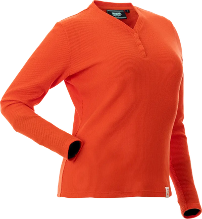 Cozy Waffle Shirt Poppy Xl