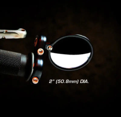 CRG Blindsight 2 in. Round Bar-End Mirror - Black - CRG Constructors