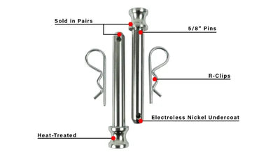 CRP Bulletproof Corrosion Resistant Pins (Pair) - Trailer Hitch Pin