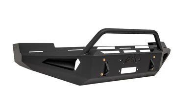 Black steel truck bumper from Fab Fours CS07-RS2062-1 for 2007-2013 Chevy 1500 in red steel