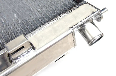 Silver intercooler for Mitsubishi Lancer Evo X with aluminum fins