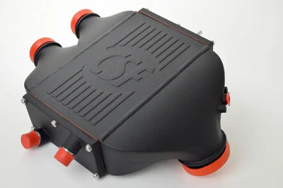 CSF 2014 + BMW M3/M4 (F8X) Top Mount Charge-Air-Cooler - Crinkle Black - Truck & Automotive