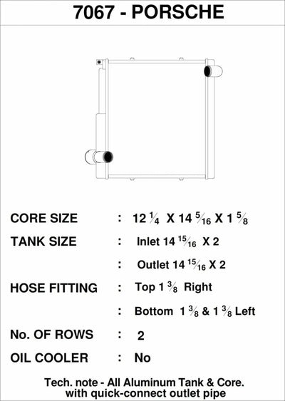 CSF Porsche 911 Carrera (991.1) / Boxster (981) / GT4 (991) - Right Side Radiator - Truck & Automotive
