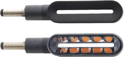 Cyclone Led Turn Signals Sequential Black Pair - RV and Auto Parts