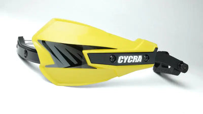 Cycra Vortex Hand Guard/w Universal U-Clamps - Yellow - Cycra
