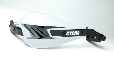Cycra Vortex Hand Guard/w Universal U-Clamps - White - Cycra