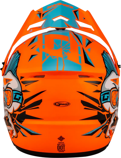 D3465210 Youth Mx 46y Unstable Helmet Hi Vis Orange/Blue Ys - MX-46Y