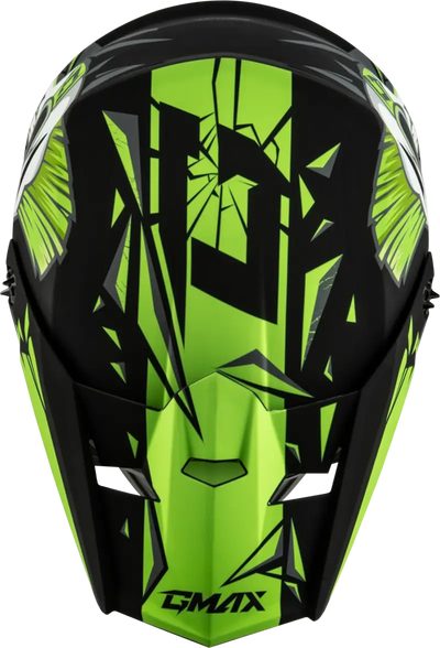 D3465221 Youth Mx 46y Unstable Helmet Matte Black/Green Ym - MX-46Y