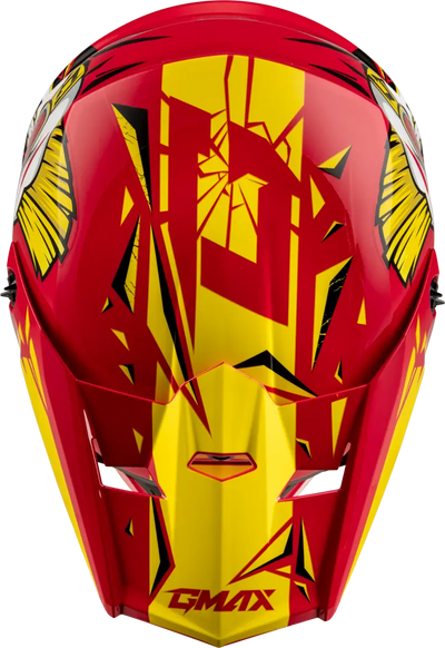 D3465231 Youth Mx 46y Unstable Helmet Red/Yellow Ym - MX-46Y