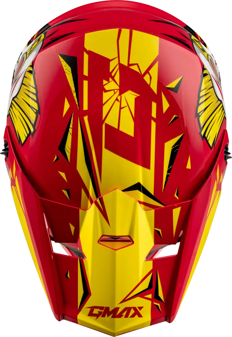 D3465231 Youth Mx 46y Unstable Helmet Red/Yellow Ym - MX-46Y