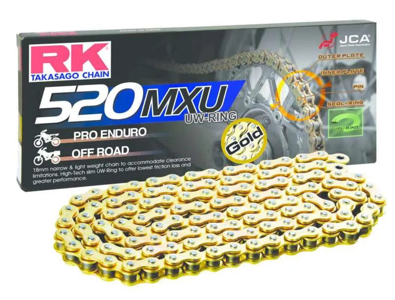 RK Chain GB520MXU-114L UW-Ring - Gold - RV and Auto Parts