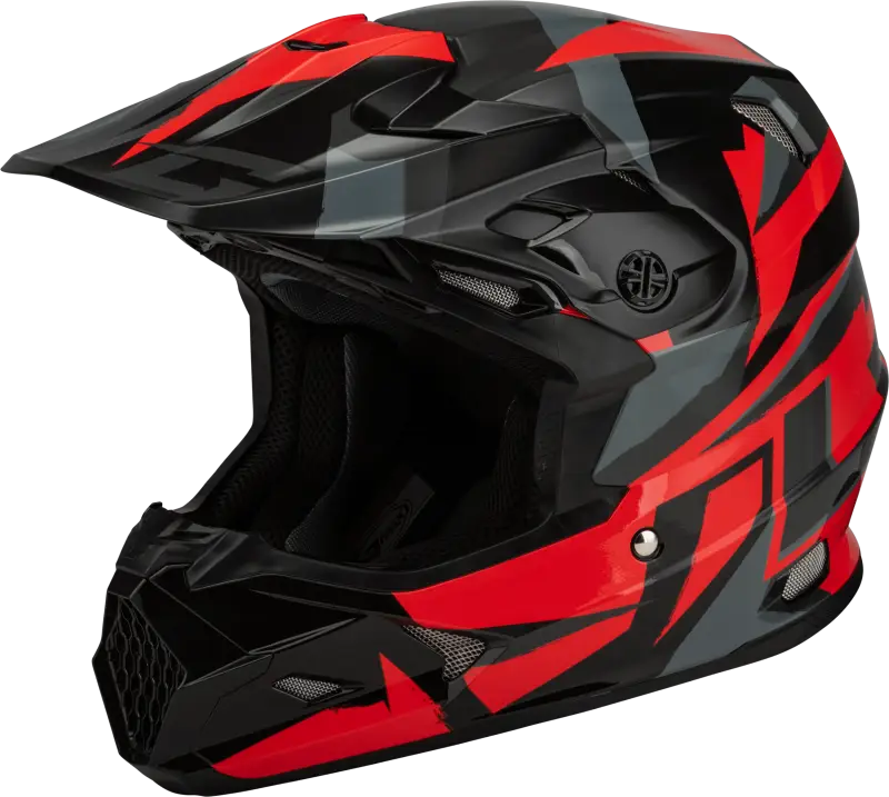 D3961156 Gmax Mx-96 Splinter Helmet Black/Red Lg - RV and Auto Parts