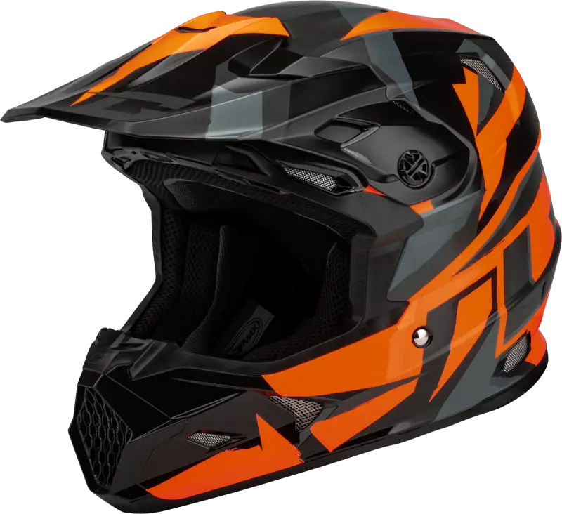 D3961494 Gmax Mx-96 Splinter Helmet Black/Orange Sm - RV and Auto Parts