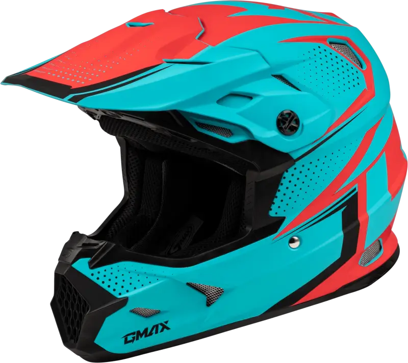 D39621008 Gmax Mx-96 502 Helmet Matte Blue/Red 2X - RV and Auto Parts