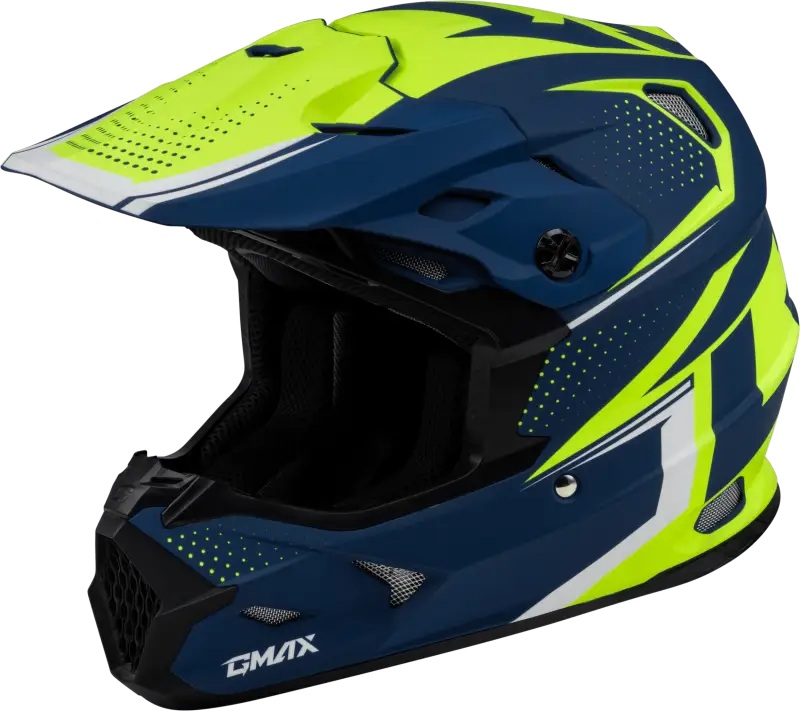 D3962184 Gmax Mx-96 502 Helmet Matte Blue/Green Sm - RV and Auto Parts
