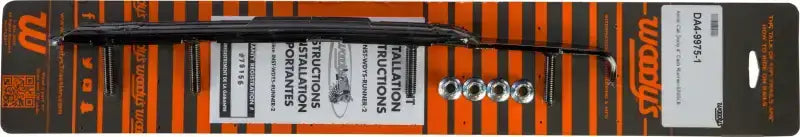 Automotive windshield wiper blade with mounting hardware for DA4-9975 Dooly carbide runner