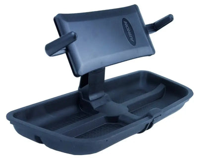 Daystar 2007-2018 Jeep Wrangler JK Upper Dash Panel and Phone Cradle in black, mounted cradle holder.