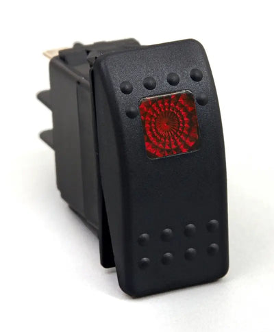 Daystar Rocker Switch Red Light 20 AMP Single Pole - Truck & Automotive