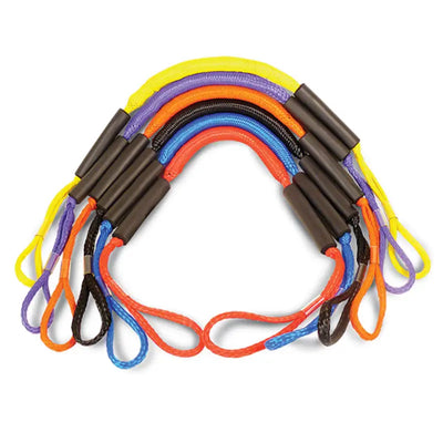 Colorful looped rope lanyards with black sleeves for DB4-RD Greenfield 4Ft Dock Buddy
