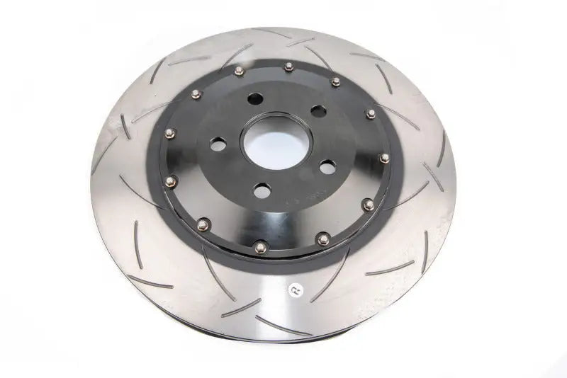 DBA slotted rotor for Jeep Grand Cherokee with silver grooves and black hat