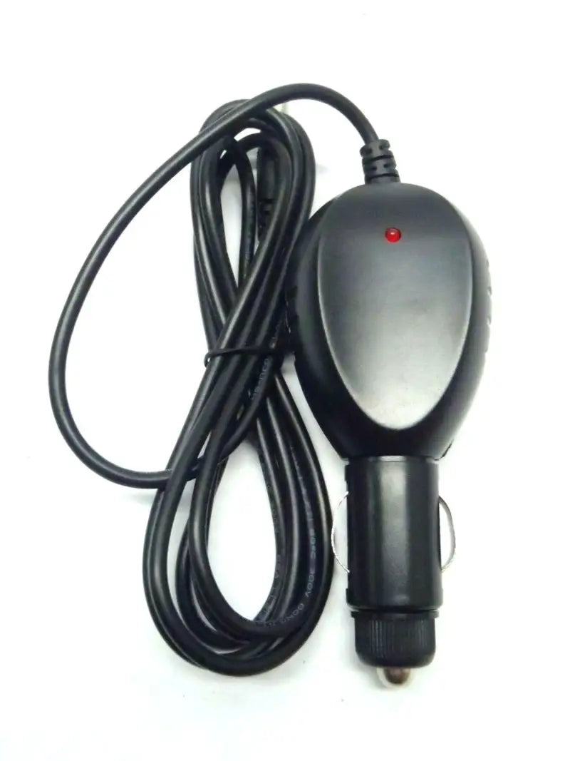 Black Audiovox 12V cable cigarette plug with indicator light for car charger use