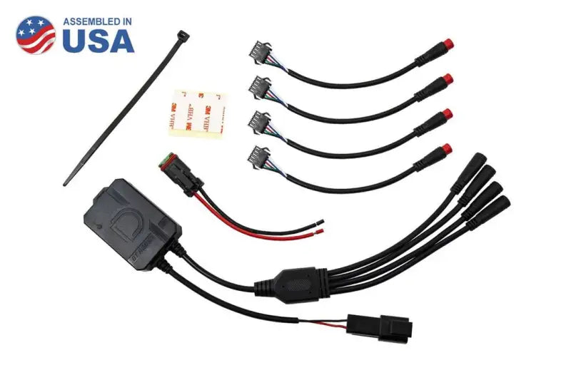 DD3066 Diode Dynamc Bluetooth RGBW M8 Controller 1Ch with wiring harness and components, ideal for customizable automotive and RV lighting systems, RV Lighting, Audio & Electronics, AVADA - Best Sellers, Must Haves