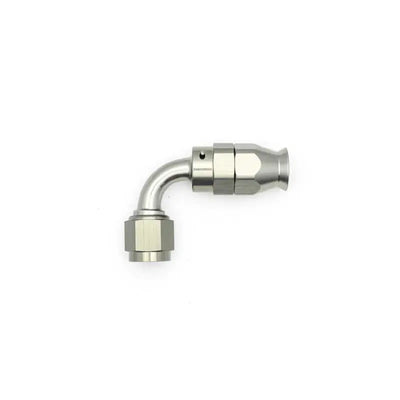DeatschWerks 6AN Female Swivel 90-Degree Hose End PTFE (Incl. 1 Olive Insert) 