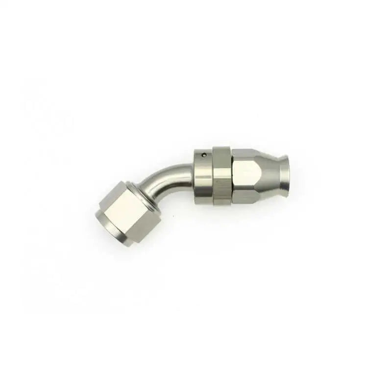 DeatschWerks 8AN Female Swivel 45-Degree Hose End PTFE (Incl. 1 Olive Insert) 
