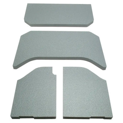 Gray fireplace panels for Jeep Wrangler JK 4-door headliner replacement