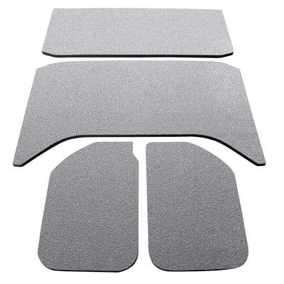 Gray textured floor mats for Jeep Wrangler JK 4-Door headliner upgrade