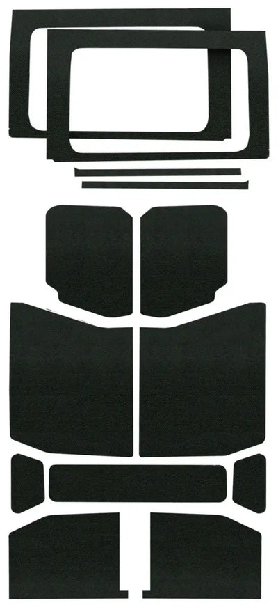 DEI 2018-Up Jeep Wrangler JL 4-Door Headliner Complete Kit 13-pc - Black - Truck & Automotive