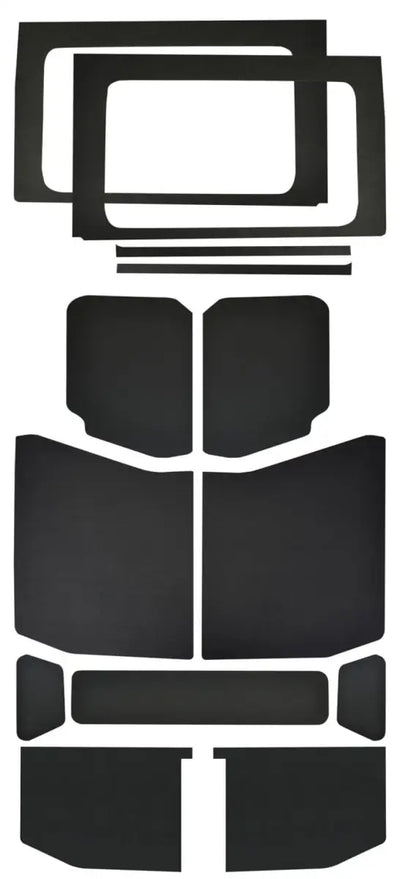 Black automotive sound deadening kit for Jeep Wrangler JL headliner complete kit improve soundproofing