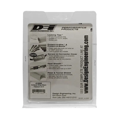 DEI Exhaust Wrap 2in x 15ft - Titanium - Black - Truck & Automotive