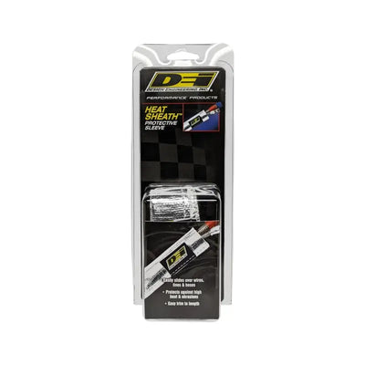 DEI Heat Sheath 1/2in I.D. x 3ft - Aluminized Sleeving- Sewn Edge - Truck & Automotive