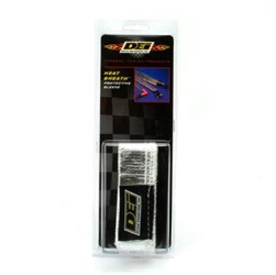 DEI Heat Sheath 3/4in x 3ft - Aluminized Sleeving- Sewn Edge - Truck & Automotive