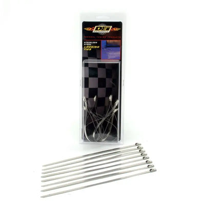 DEI Stainless Steel Locking Tie 8in - 8 per pack - Truck & Automotive