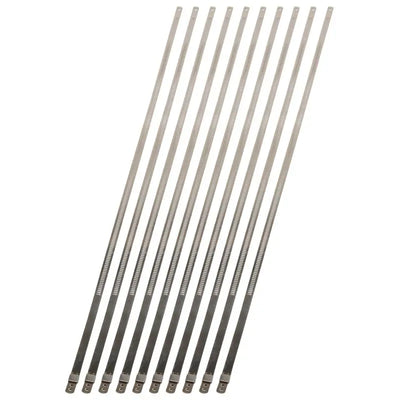 Stainless steel cable ties from DEI Stainless Steel with positive locking for heavy-duty use