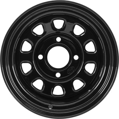 Delta Blk Rear 12x7 2 + 5 4/110 - Powersports