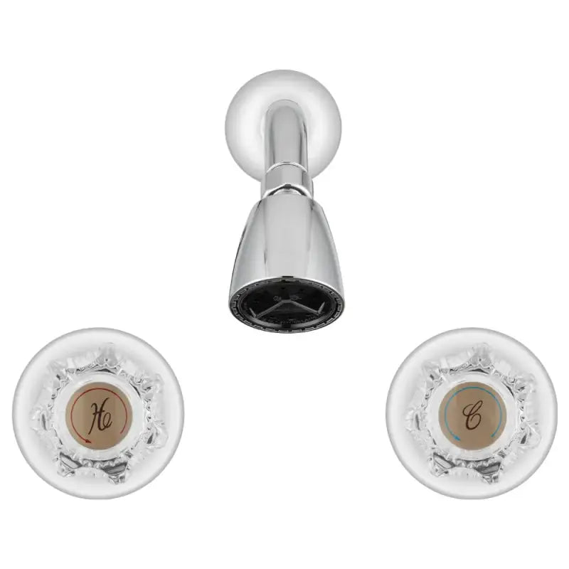 Chrome shower head with star-shaped handles for df-sa601a-cp dura faucet bath tub setup