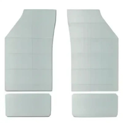 Car floor mats showing the DFMB5FFD10211B1 Coverking Designer Floormats Style B clear Ni