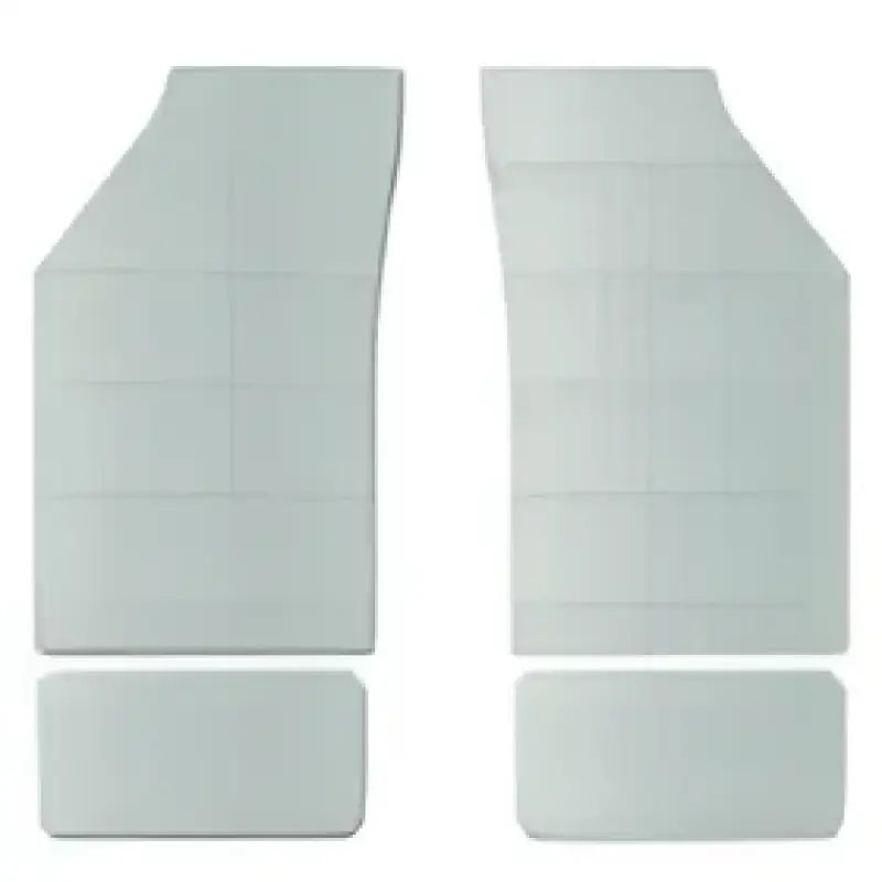 Car floor mats showing the DFMB5FFD10211B1 Coverking Designer Floormats Style B clear Ni